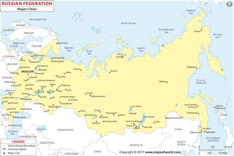 List of cities in Russia .